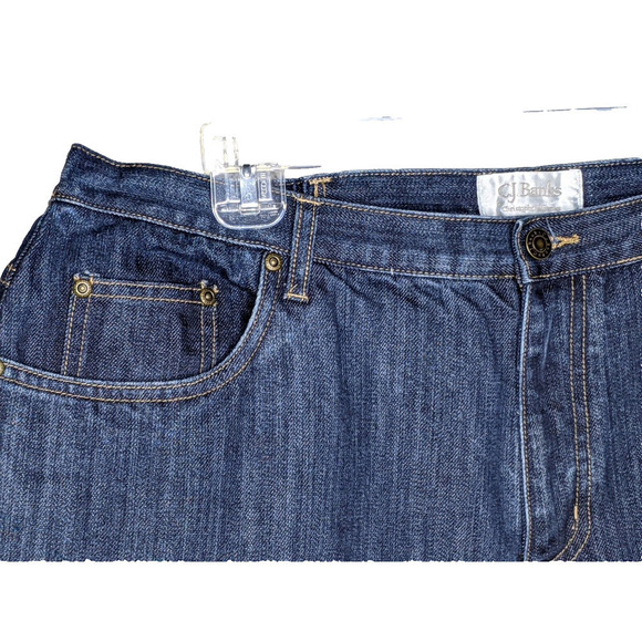 CJ Banks Capri Pants Women's Plus 18W Dark Blue Denim Comfort Waist High Rise - Picture 5 of 6